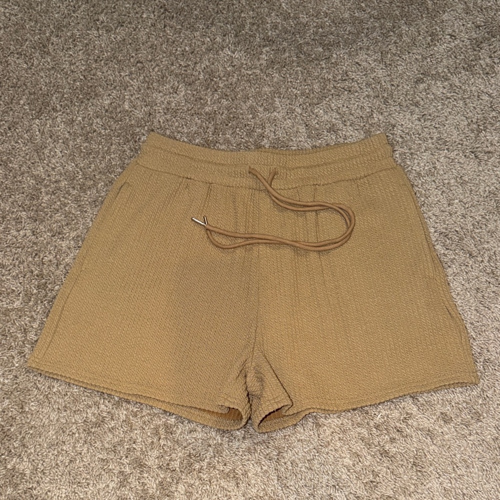 Elodie High Waist Tan Women's Shorts